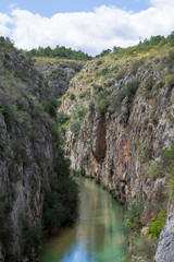 Canyon of the river turia in Chulilla, Valencia