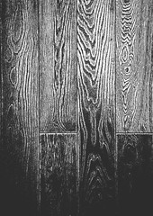 Distress old dry wooden texture. Black and white grunge background. Vector illustration