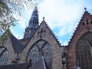 Fototapeta premium old church of amsterdam, the netherlands