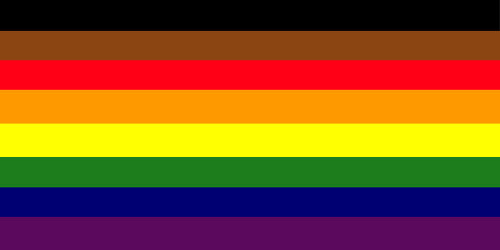 Philadelphia Adds Two More Colors To Lgbtq Flag, LGBT Pride Flag Or Rainbow Pride Flag Include Of Lesbian, Gay, Bisexual, And Transgender Flag Of LGBT Organization For Homosexual People