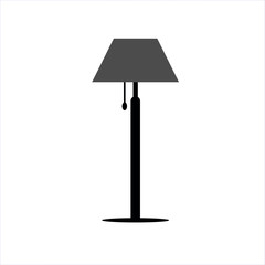 Floor lamp icon. Vector illustration