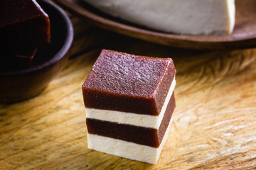 Goiabada with cheese, typical Brazilian dessert served in junin festivities. Guava candy with cheese from mines.