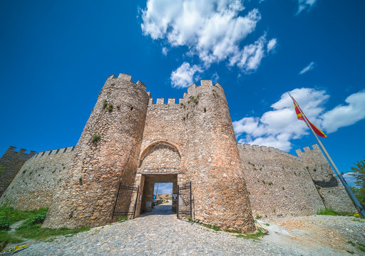 Entrance gates to the castle Samuil in Ohrid