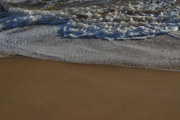 waves on beach