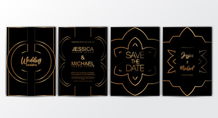 Premium luxury wedding invitation cards