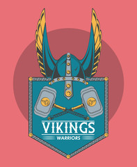 Vikings warriors printed tshirt template