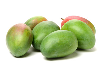 mangos on white background 