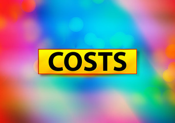 Costs Abstract Colorful Background Bokeh Design Illustration
