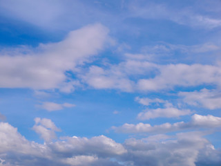 The vast blue sky and clouds sky