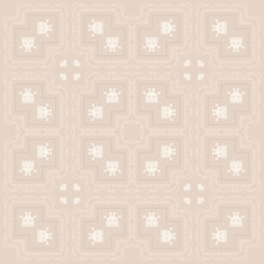 Background, damask wallpaper seamless in royal style for your design vector image