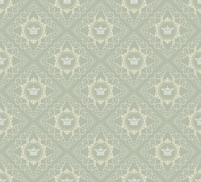 Background wallpaper seamless pattern in rotal style for your design