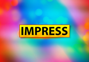 Impress Abstract Colorful Background Bokeh Design Illustration