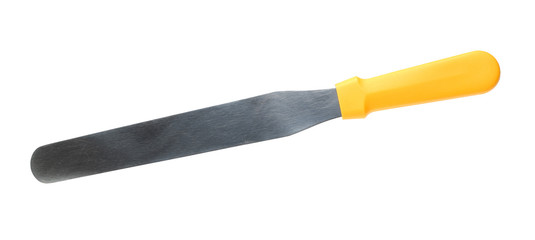 Pizza cutter on white background 
