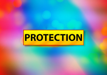 Protection Abstract Colorful Background Bokeh Design Illustration