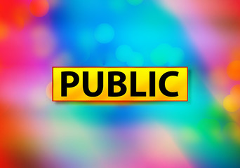 Public Abstract Colorful Background Bokeh Design Illustration