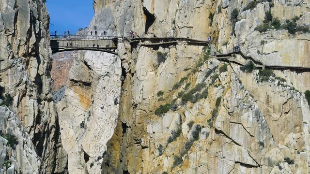 Caminito del Rey, Gorge of the Gaitanes (Desfiladero de los Gaitanes), &Aacute;lora, M&aacute;laga, Andalusia, Spain, Europe