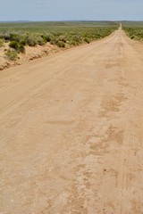 Dirt Road to Chaco Canyon National Monument New Mexico