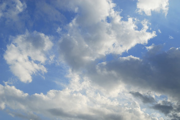 blue sky with clouds