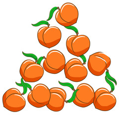 peach vector clipart design