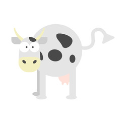 Cow flat illustration design graphic
