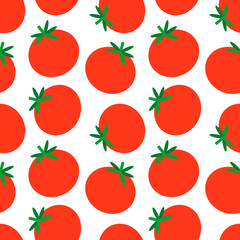 Tomato pattern flat illustration design