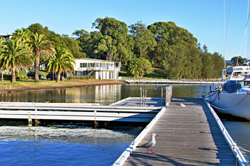 Obraz premium Toronto Waterfront Park Dock.