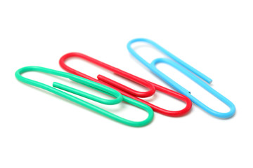 Paperclip on white background 