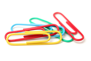 Paperclip on white background 