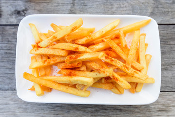 French Fried with Cayenne pepper on top
