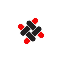 Hash tag logo icon inspiration vector template