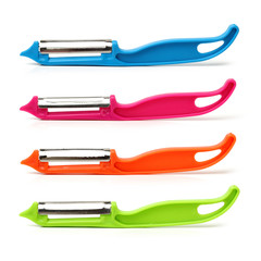 Vegetable and fruit peeler isolated on white background 