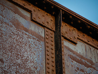 Rusty train bridge Austin Texas
