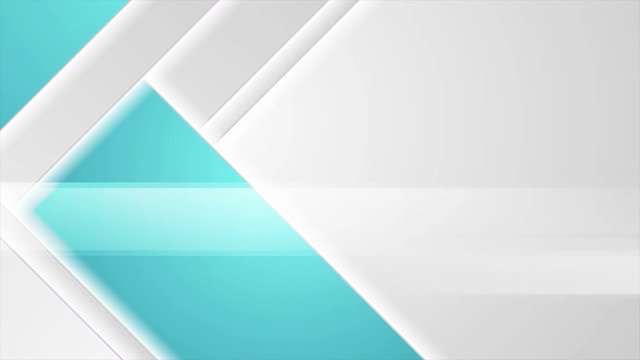 Cyan and grey geometric abstract glossy stripes motion design. Seamless looping. Video animation Ultra HD 4K 3840x2160