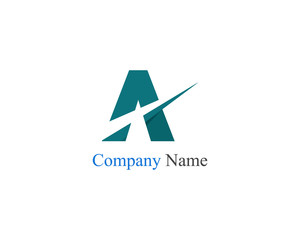 A letter logo business template vector icon