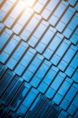 background of the glass modern office building