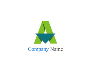 A letter logo business template vector icon