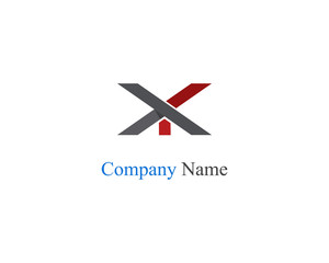 X Letter Logo Template vector icon design