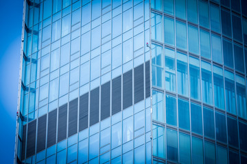 Fototapeta na wymiar background of the glass modern office building