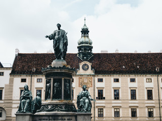 Fototapeta na wymiar Franz Joseph I at Hofburg