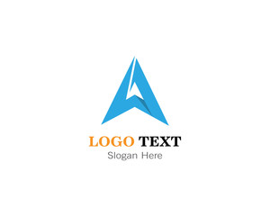 Abstract A letter logo template design