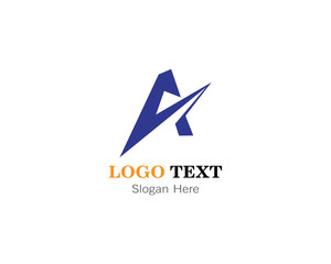 Abstract A letter logo template design