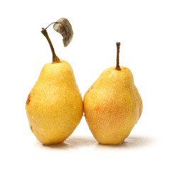 Tasty pear isolated on white background