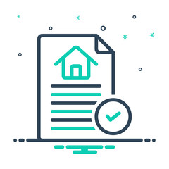 mix icon for contract agreement