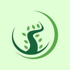 beauty root logo and abstract logo