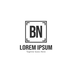 Fototapeta premium BN Letter Logo Design. Creative Modern BN Letters Icon Illustration