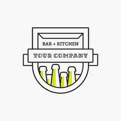 beer company logo and abstract logo