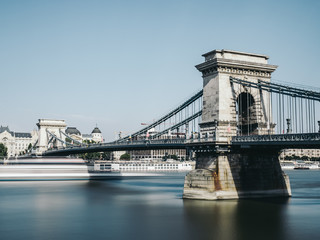 Obraz premium Széchenyi Chain Bridge, Budapest, Hungary