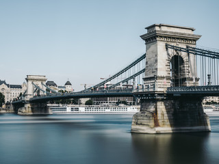 Obraz premium Széchenyi Chain Bridge, Budapest, Hungary
