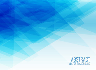 abstract blue geometric banner design