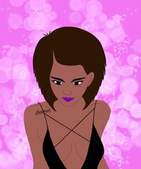 Girl going to a party 